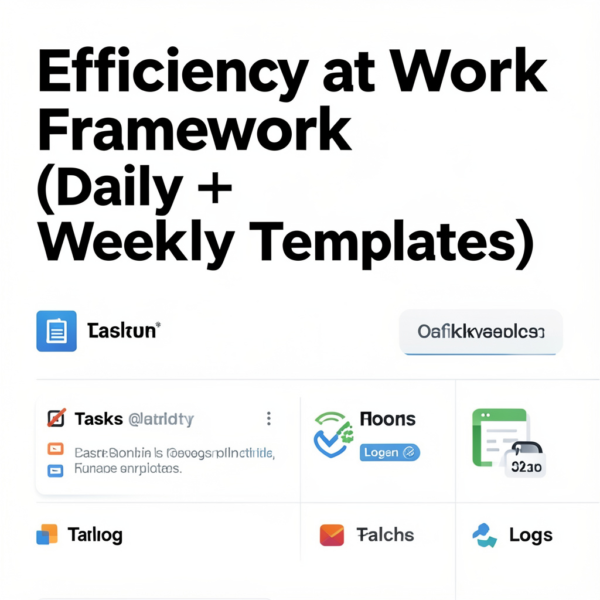 Efficiency at Work Framework (Daily + Weekly Templates)