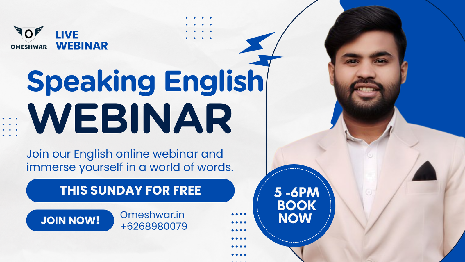 Speaking English learning Webinars